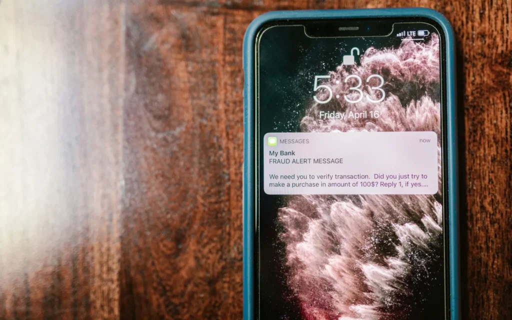 Smartphone displaying a one-time security code used for two-step sign-in